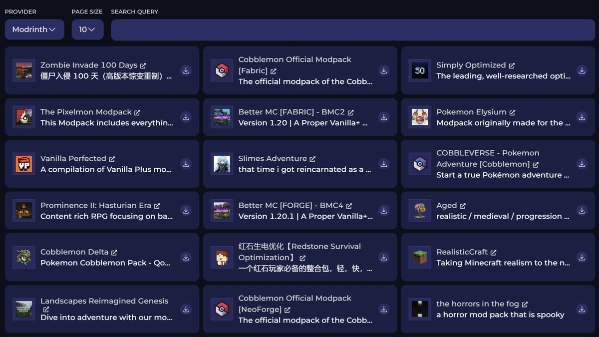 Instalator Modpacków