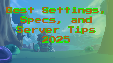 Terraria base with glowing items and characters