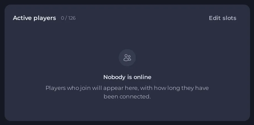 La scheda Giocatori attivi di un server DDNet con Modifica slot