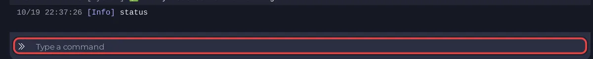 The Console tab of a DDNet server with a typed status command and the command box