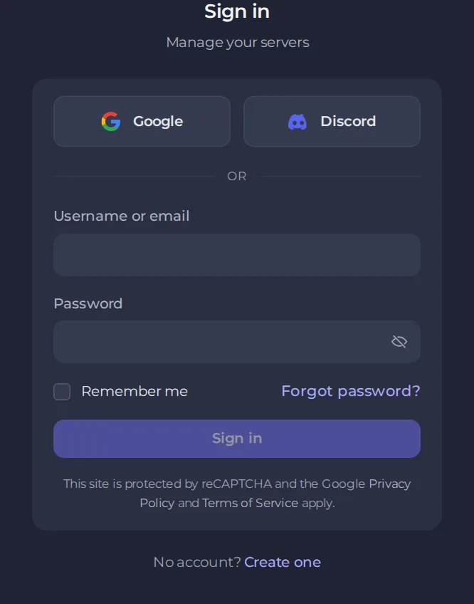 The sign-in page with the Forgot password link under the password field