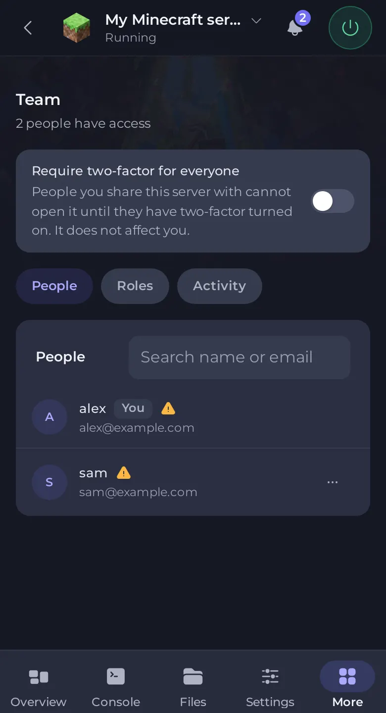 User Invites & Roles